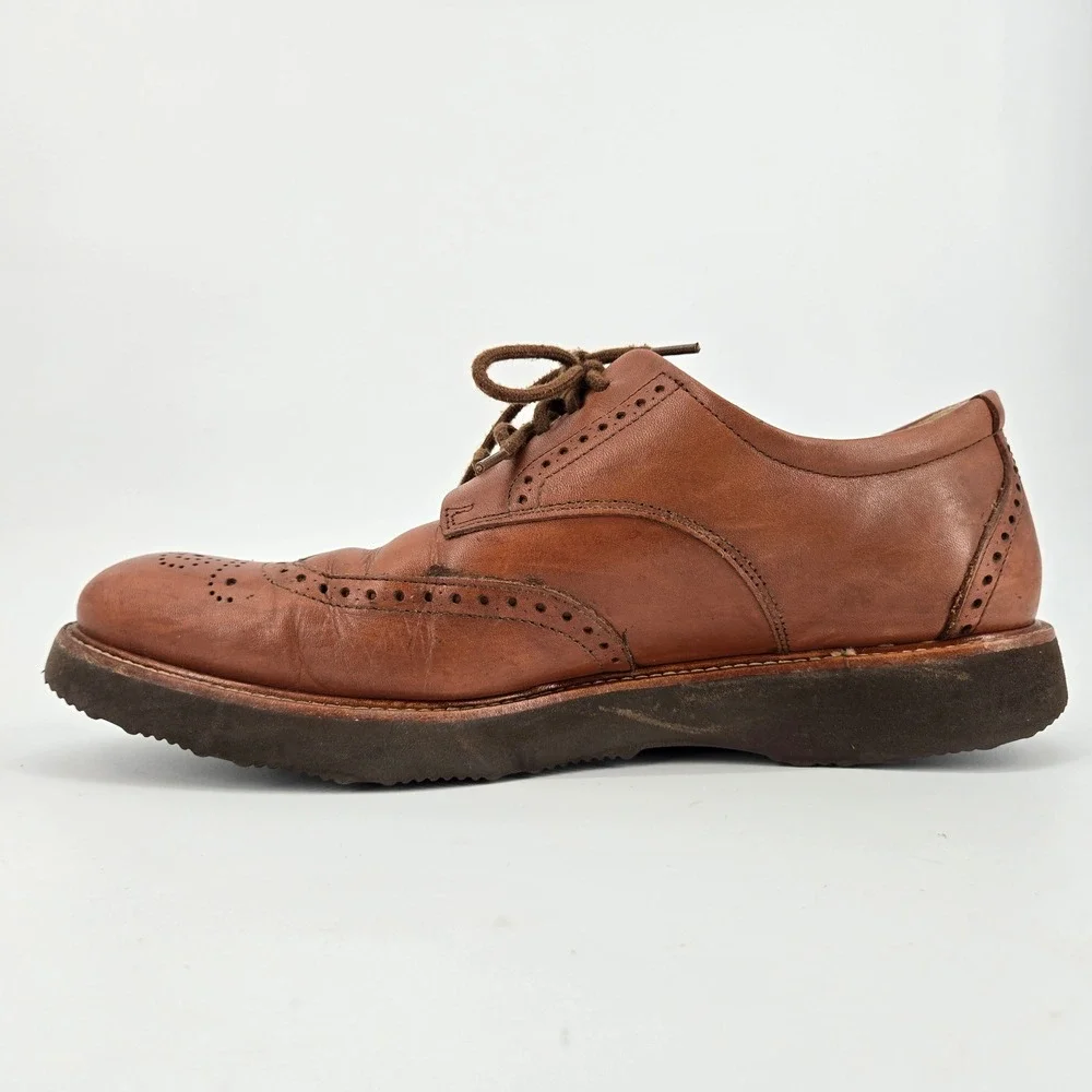 Samuel Hubbard The Tipping Point Wingtip Oxfords Brown Leather Comfort‎ 10M